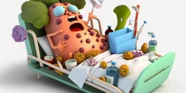 3D Cartoon clipart mascot in form of broccoli in hospital bed with many tubes and receiving artificial nutrition by tube,transparent background, 128K super mega pixel, insane detail, hyper-detailed, with huge details,UHD, 8K