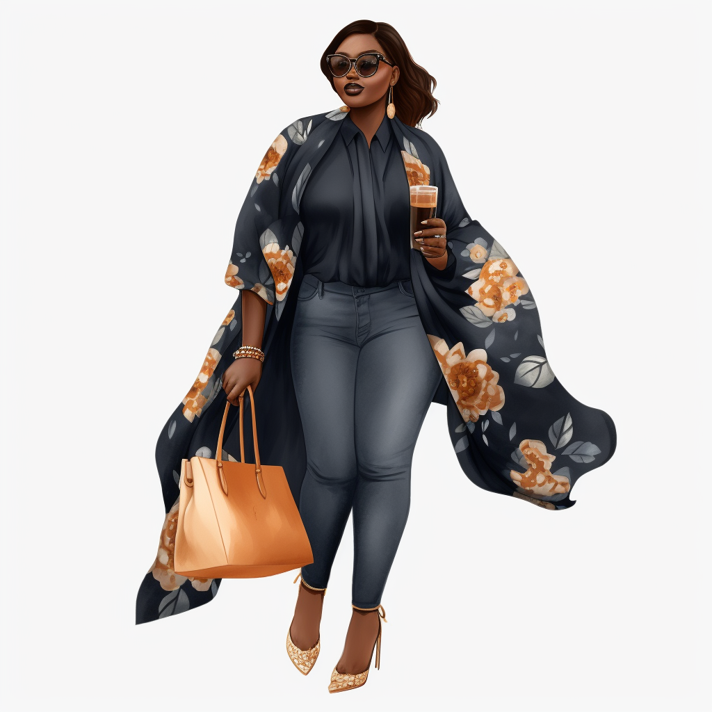 fat lady clipart