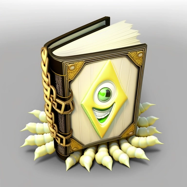 3D magical white shiny book Cartoon clipart mascot with a shiny corn cob symbol in cover, 128K super mega pixel, insane detail, hyper-detailed, with huge details, UHD, 8K, transparent background