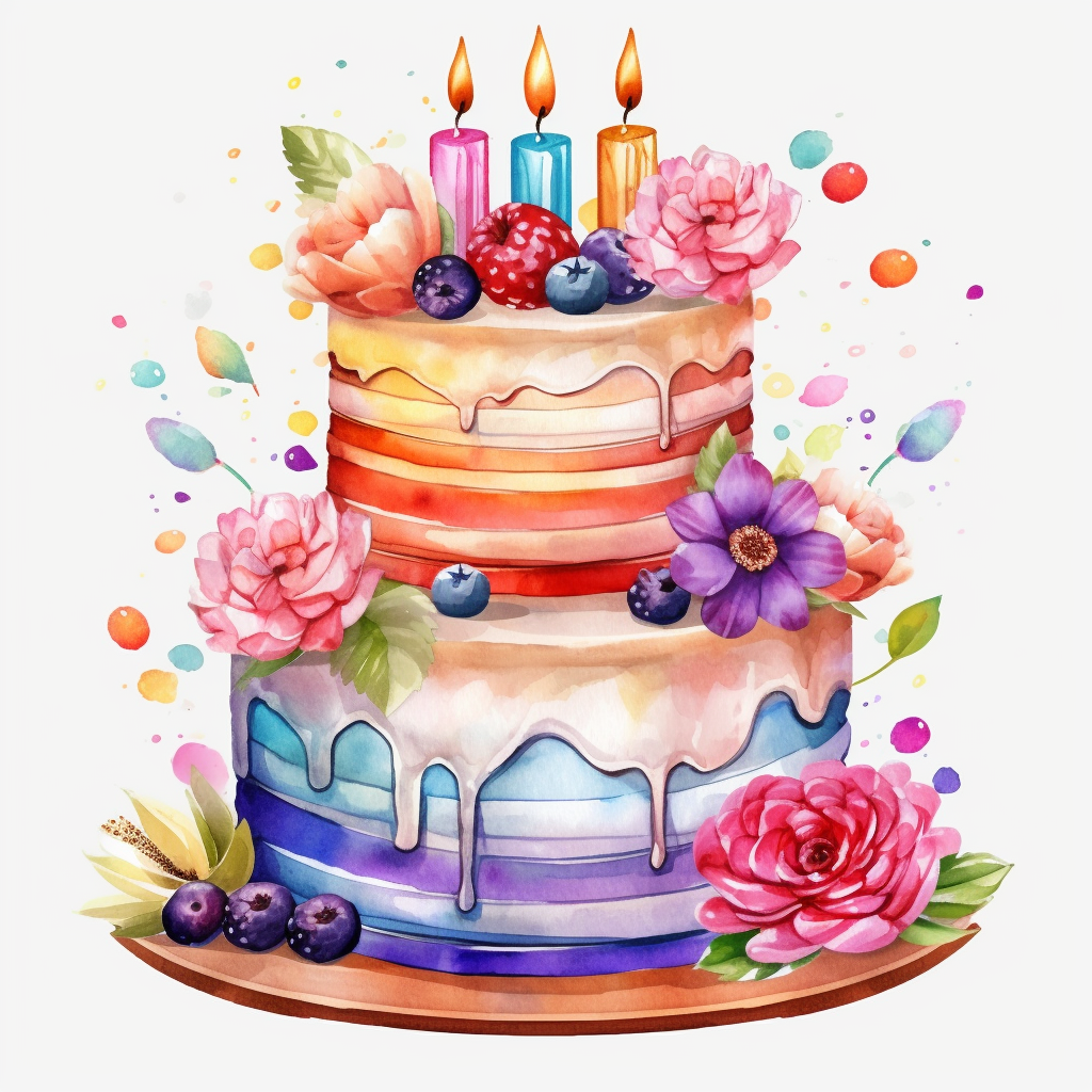 happy birthday cake clipart