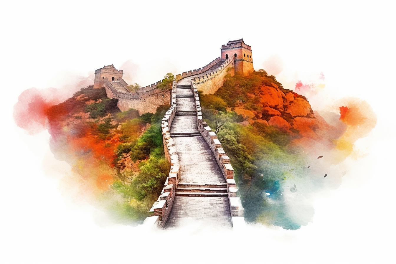 great wall of china clipart