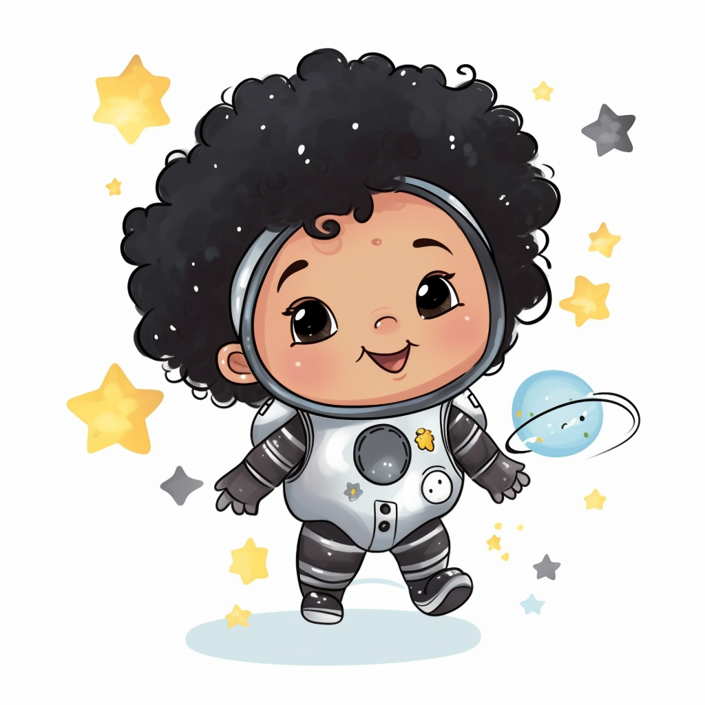 astronaut girl cliparts