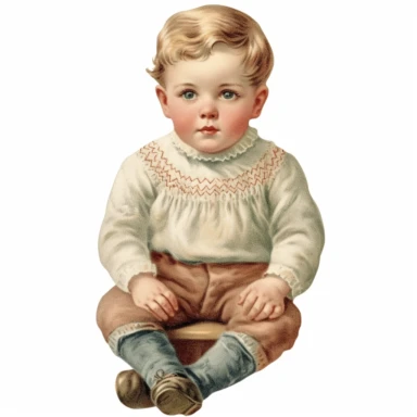 one children jumper for victorian baby boy vintage clipart, latin america boy, muted colors, no humans, no people, no doll, no watermark, no people, white background, high detail