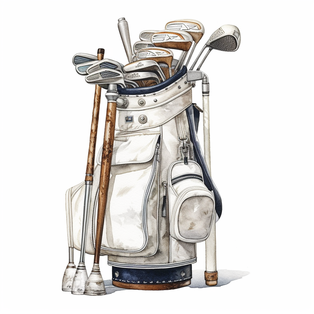 golf bag clipart