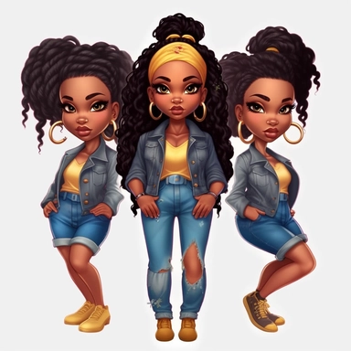 Chibi Dolls Beautiful Dread Loc Black Girl Magic Melanin Black Woman PNG image 1 Beautiful Dread Loc Black Girl Magic Melanin Black Woman PNG image 1 Beautiful Dread Loc Black Girl Magic Melanin Black Woman PNG image Beautiful Dread Loc Black Girl Magic Melanin Black Woman PNG Afro Fashion girl African American clipart Full-Shot Angle - Your target in full view--v 5