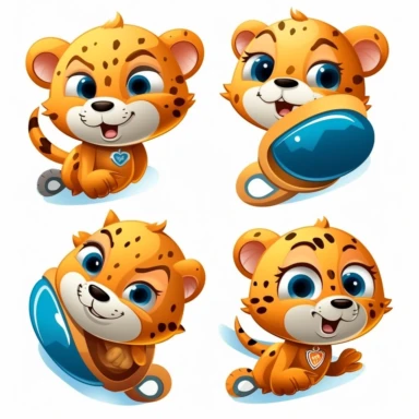 Vector Rocket the Racing Cheetah Graphics sticker 3D set, Clipart ,Emotion Happiness or joy ,Emotion Friendliness or confidence ,EmotionDelight or cheerfulness ,Emotion Infatuation or romantic love ,Emotion Laughter or humor ,Emotion Sadness or sorrow ,Emotion Anger or frustration ,Emotion Coolness or confidence ,Emotion Fun or enjoyment ,EmotionShock or surprise