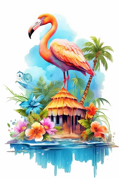 florida summer inspired clipart