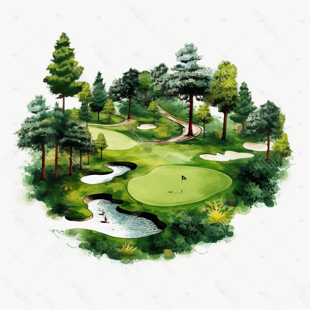 Golf Course Clipart White Background Clip Art Library