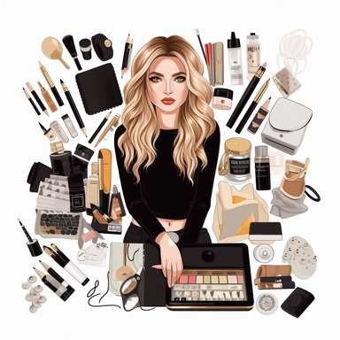 Boss Lady PNG Female Entrepreneur Clipart POD Scrapbook Planners Business Women Clipart, beauty therapist, make up artist, lash artist, illustration, realistic