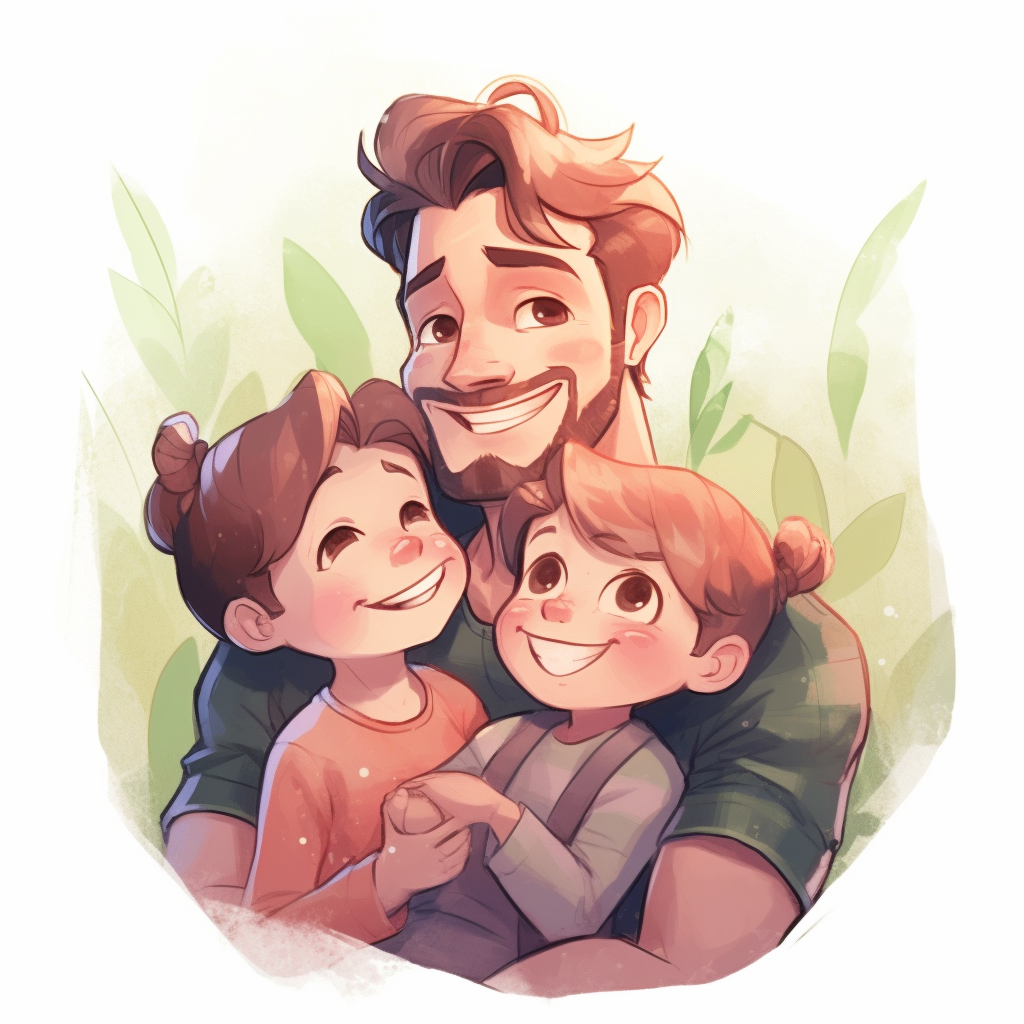 father daughter clipart