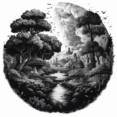 Earths Conservation at the clip art Black And White