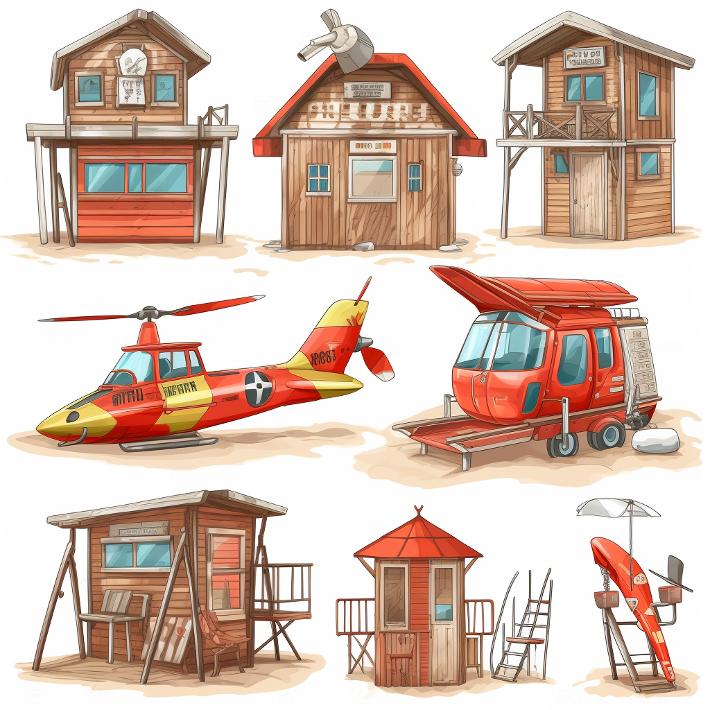 cartoon lifeguard cliparts