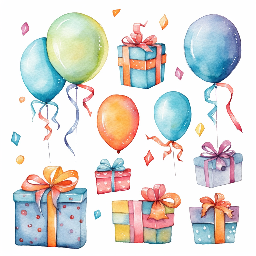 birthday presents clipart