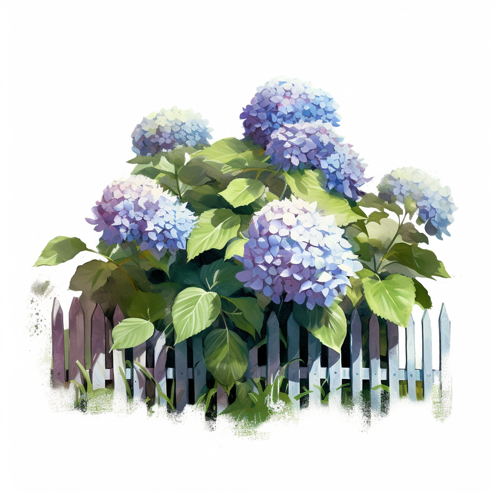 hydrangea petals cliparts