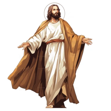 clipart of jesus christ christmas white background