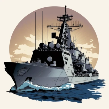 Navy army ship clipart