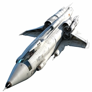 SS-4 missle clipart advanced of the future like 2090 combact assault aircraft miliary ,clipart , white baground ,mordern armour