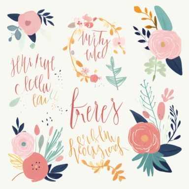 Inspirational Quotes Clipart, 8k