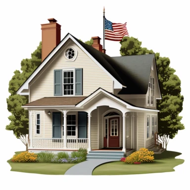 a clipart of a new beautiful house