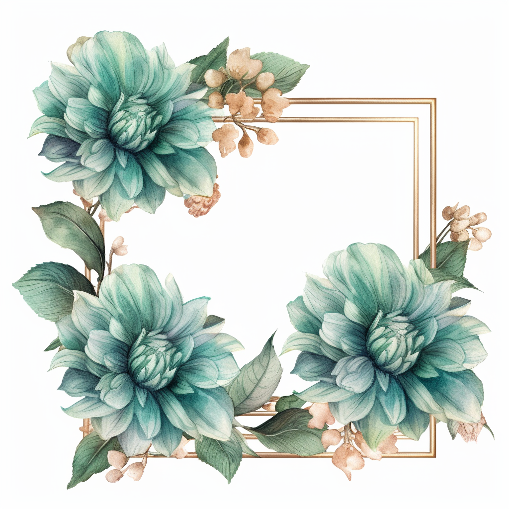 dahlia flower cliparts