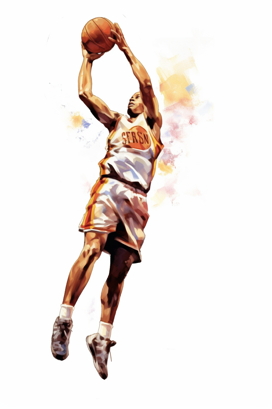 basketball player clipart