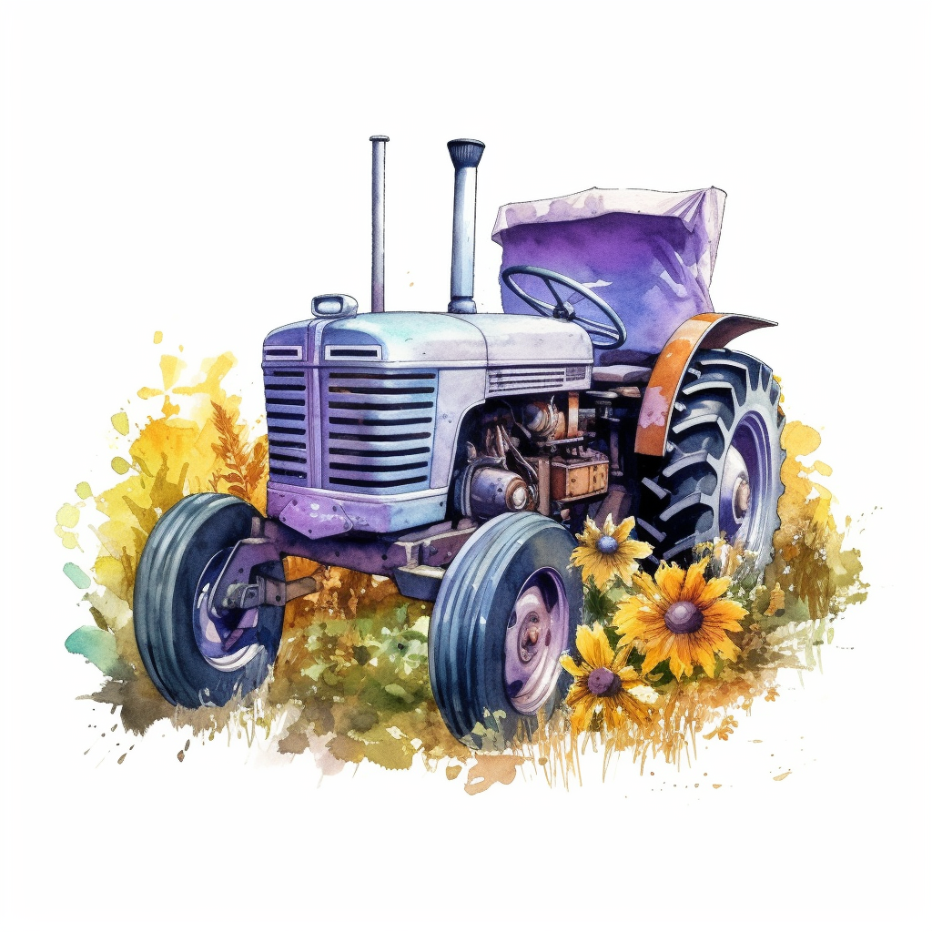 farm tractor clipart