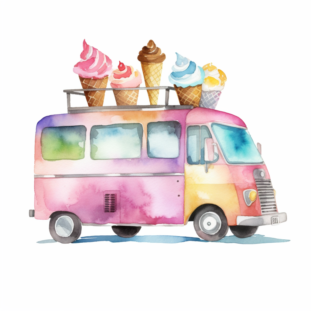 ice cream truck clipart