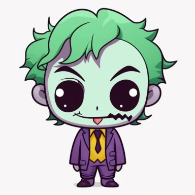 sheet of cute clipart the joker