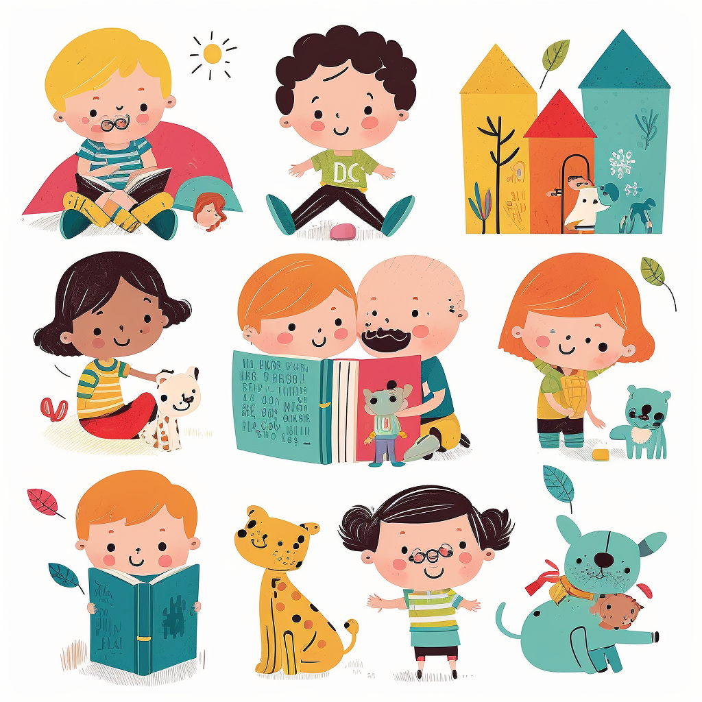 kids running clipart