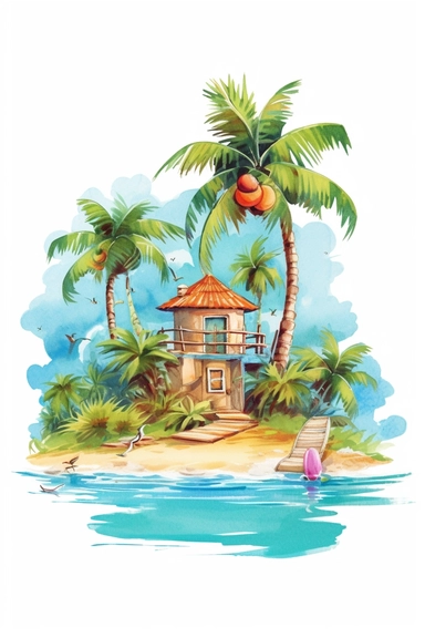 florida summer inspired clipart
