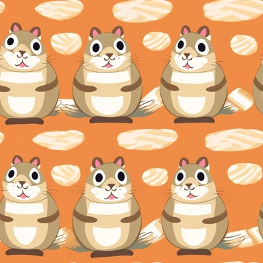 cute Siberian chipmunk, clipart