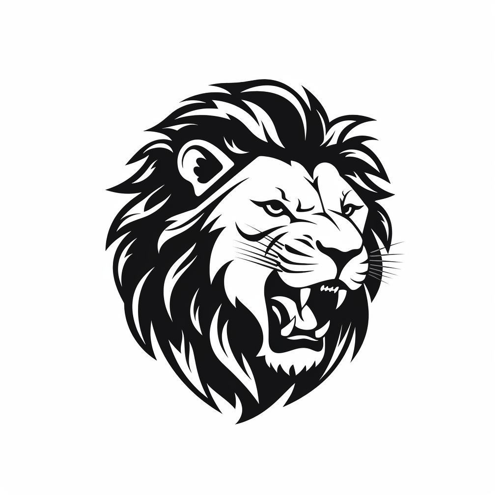 lion silhouette cliparts