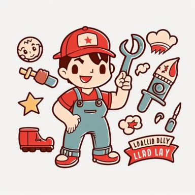 Labor Day Hand Drawn Cartoon Elements Clipart Hd PNG
