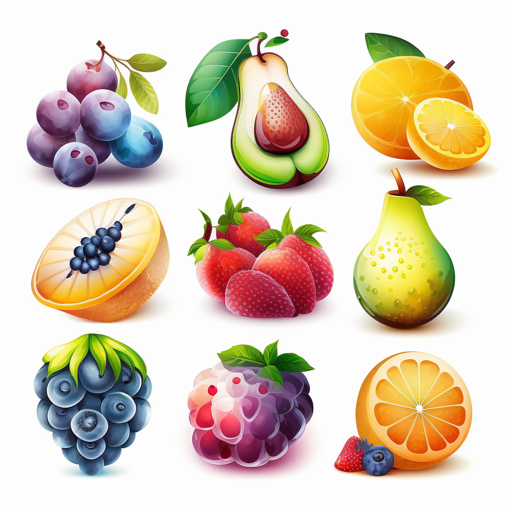 fruit cartoon cliparts