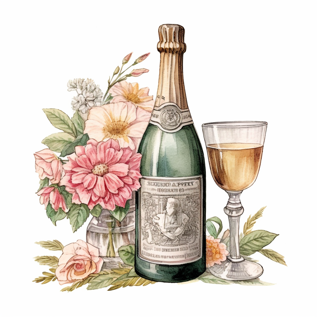 champagne glasses clipart