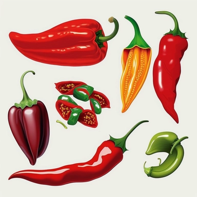 chili peppers clipart