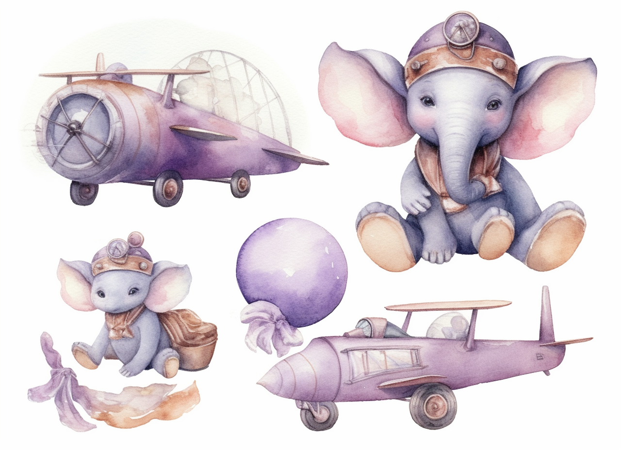 cute plane cliparts