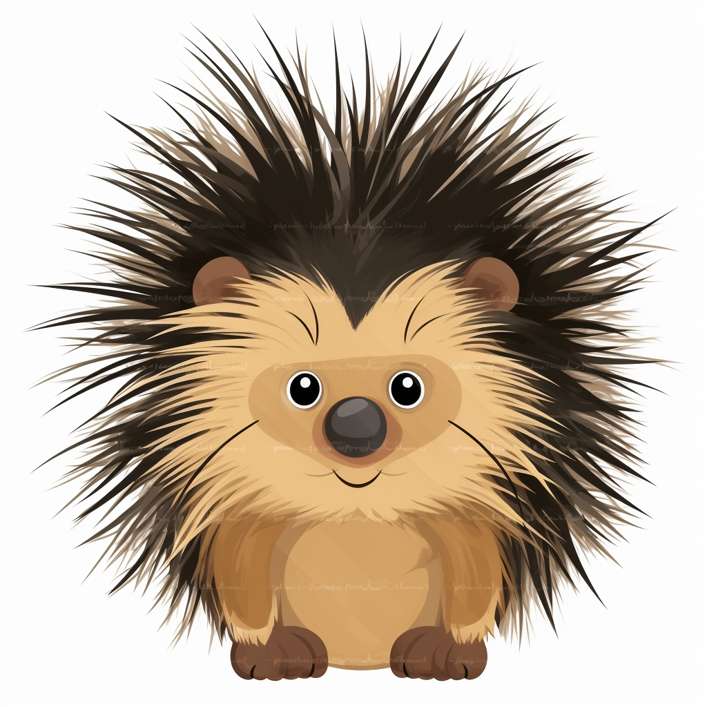 cute porcupine cliparts