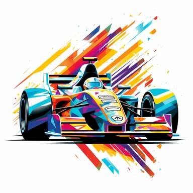 Are you sure you want to imagine 10 prompts of Contemporary and vibrant vector clipart featuring a stylized Indy car, represented by bold lines and abstract shapes, highlighting the car's distinctive design and speed, suitable for use in logos, icons, or racing-related infographics, on a clean white background