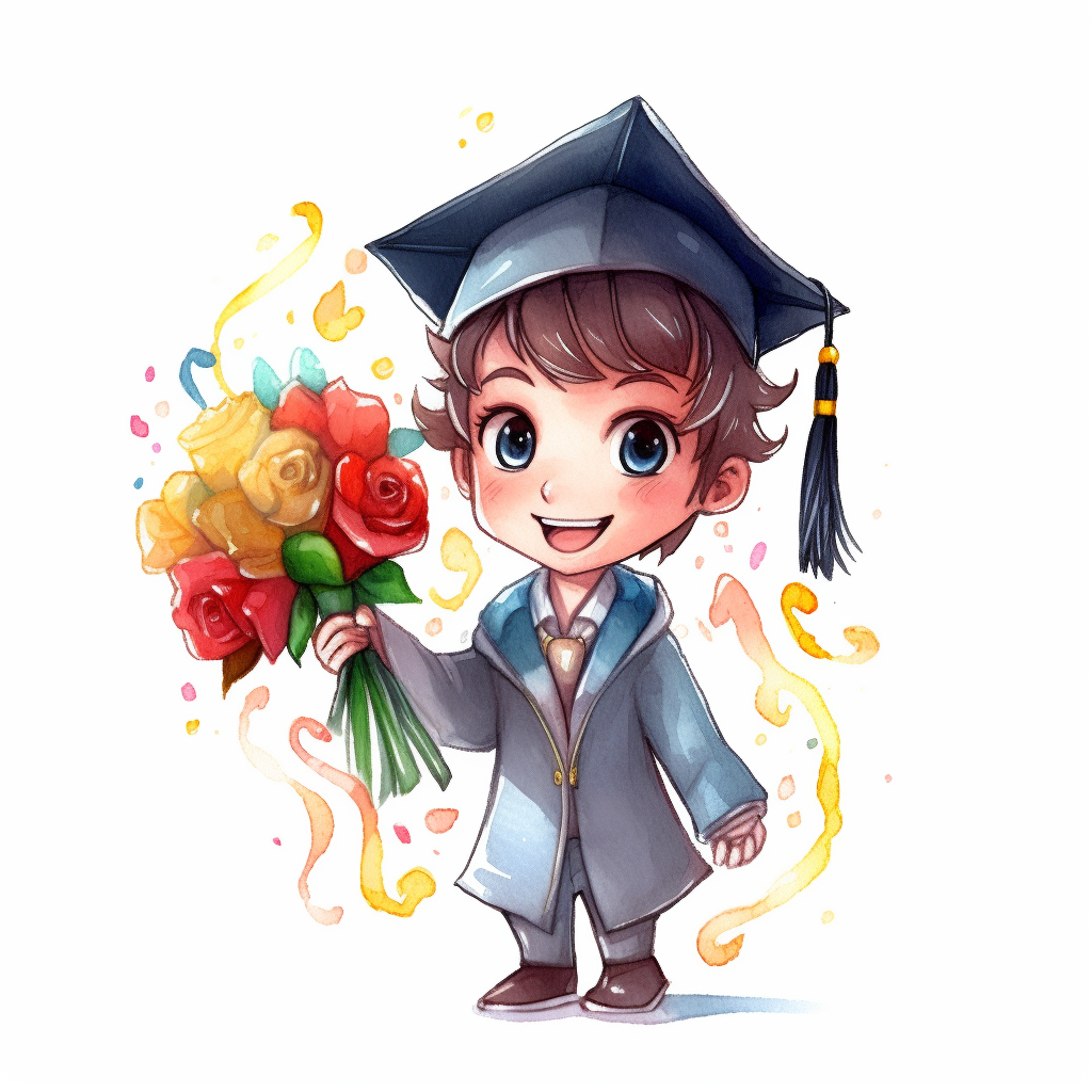 graduation flower cliparts