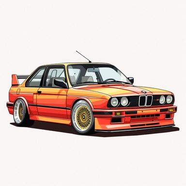 bmw e30 clipart