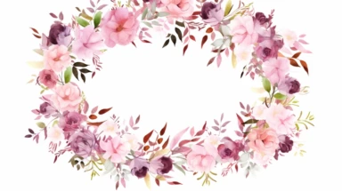 watercolor floral wreath clip arts flower flower wreath cliparts & borders free floral wreath, in the style of feminine sticker art, white and maroon, goosepunk, jessie arms botke, in the style of realistic watercolor paintings, natural color schemes Concept Art , anodized shadows, hyperdetailed, realistic, cinematic lighting, intricate details , 8k, octane render, high detail,hyper quality,high resolution, elaborate, sketchfab, hannah flowers photo-realistic, ultra sharp, ultra sharp focus, ult
