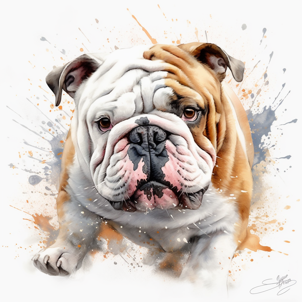 english bulldog cliparts