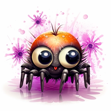 clipart, cute spider