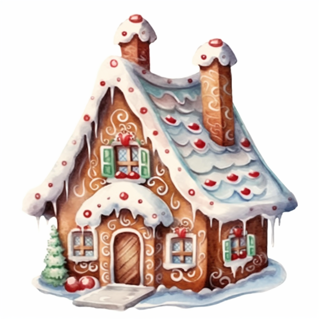 gingerbread house clipart