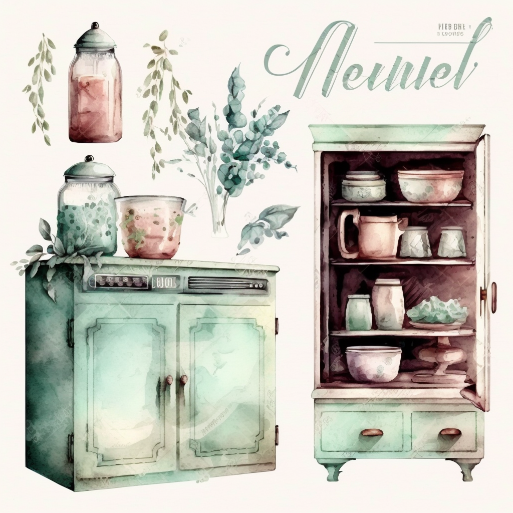 kitchen cabinet cliparts