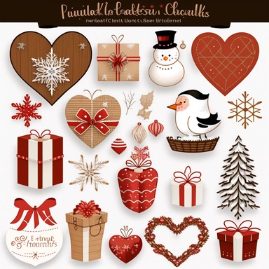 Holiday Clipart Bundle - This bundle could include a collection of clipart designs for various holidays throughout the year such as Valentine's Day, Halloween, and Christmas. The designs could include illustrations of traditional holiday symbols such as hearts, ghosts, and snowflakes, as well as modern designs for those who want a more contemporary look.