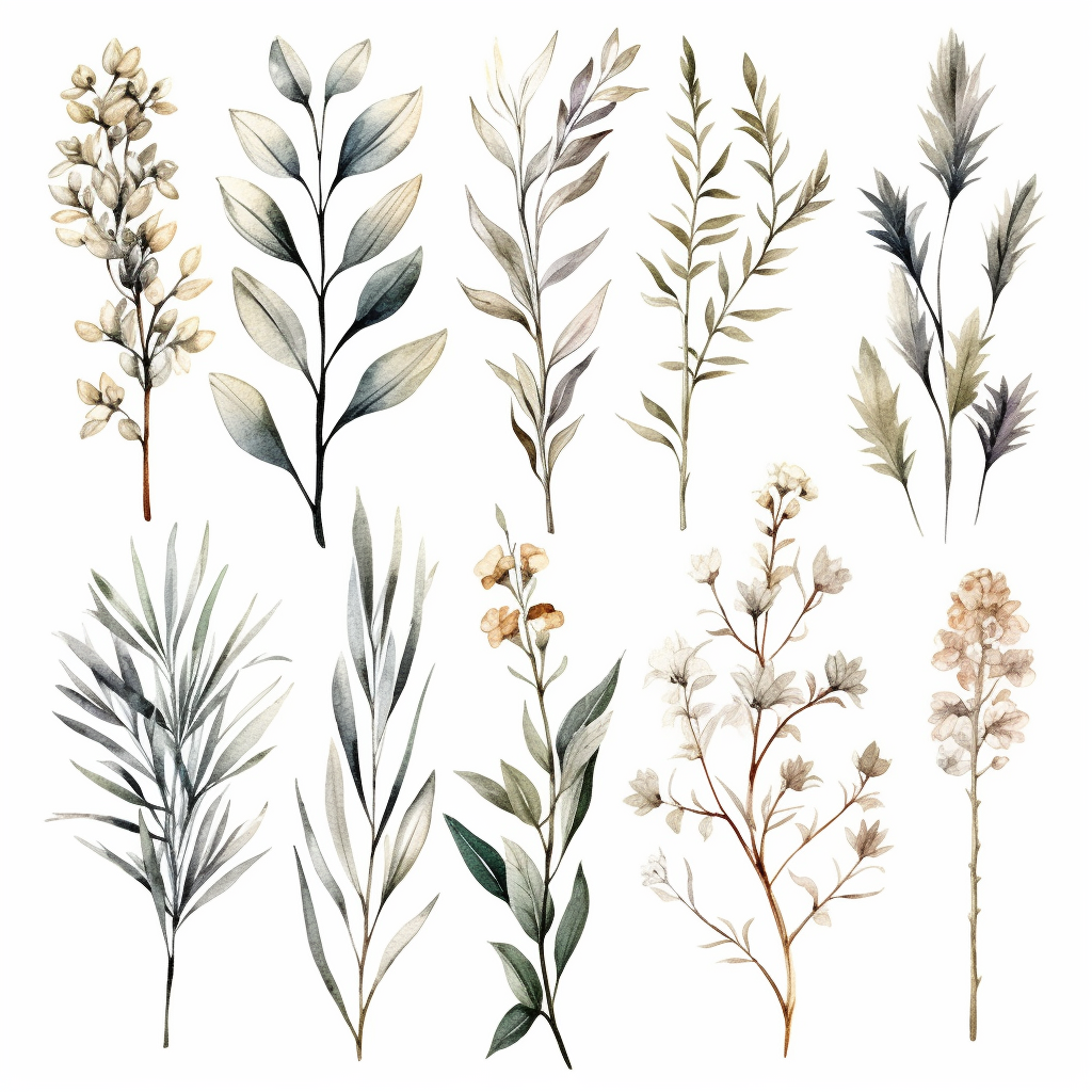 gray flower cliparts