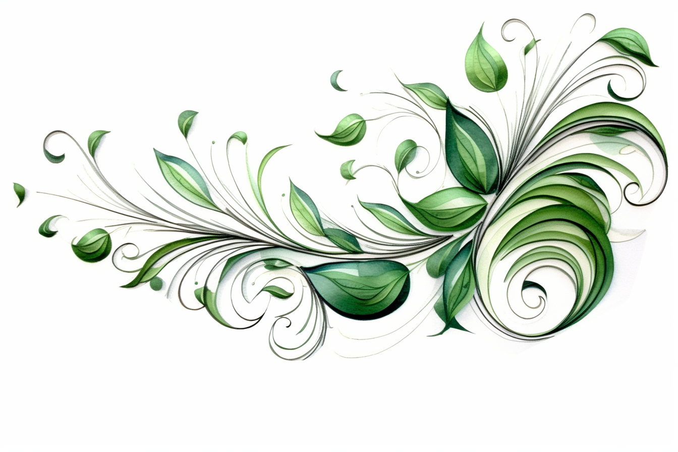 green paper cliparts