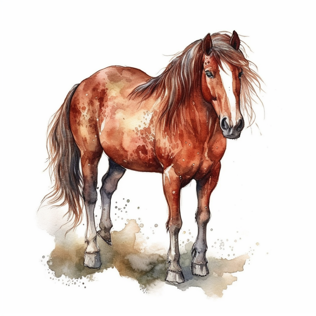 mustang horse clipart